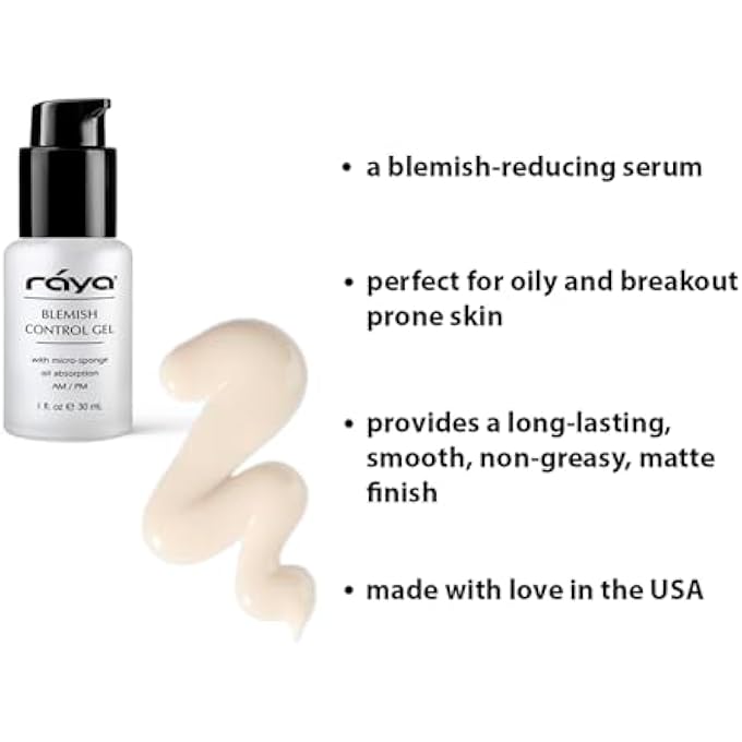 Raya BLEMISH CONTROL GEL (703) | OIL CONTROLLING FACIAL TREATMENT SERUM FOR OILY AND BREAK-OUT PRONE SKIN | HELPS REDUCE AND CLEAR UP BLEMISHES - Image 3